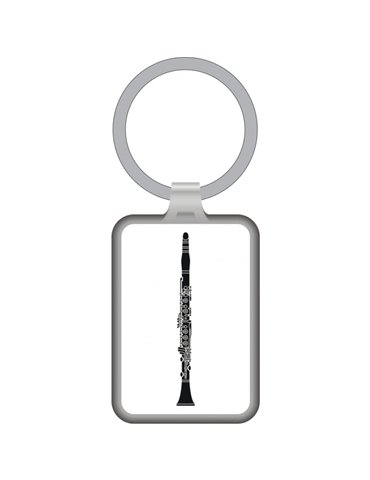 Llavero Clarinete Agifty K-1060 Blanco