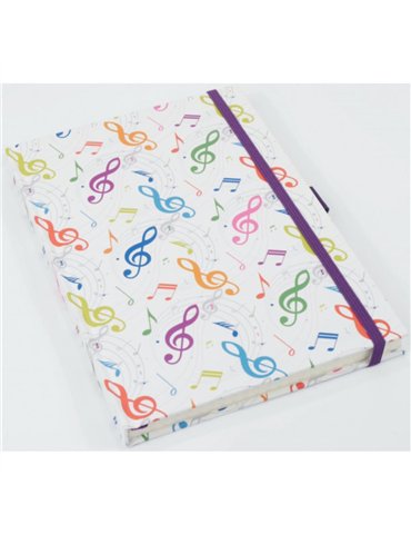 Libreta Notas Clave de Sol Agifty N-1026 Blanca
