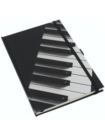 Libreta Notas Dibujo Teclado Agifty N-1029 Negra