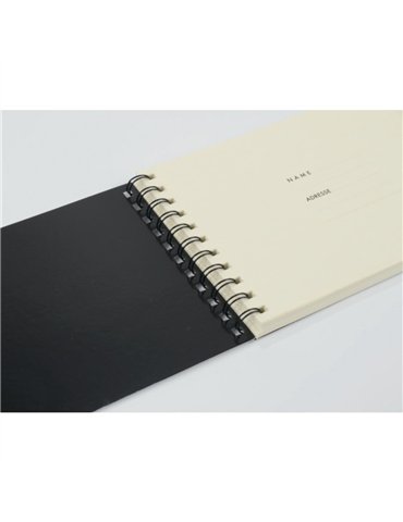 Bloc 1/4 Música Tapa Partituras Agifty N-1030 Negro Apaisado 2