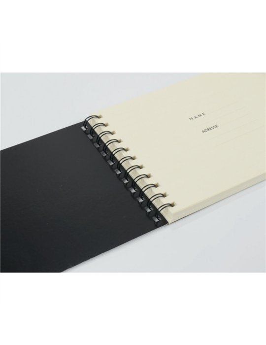 Bloc 1/4 Música Tapa Partituras Agifty N-1031 Blanco Apaisado