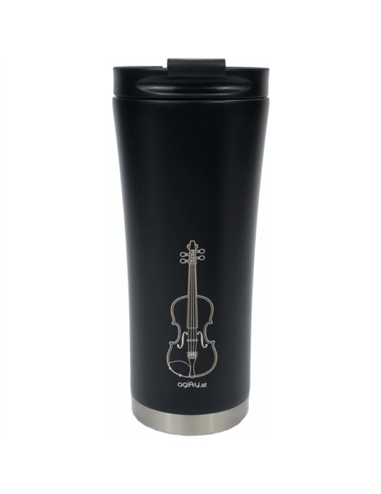 Coffee Termo Mug 500 ml Violín Agifty M-7008 Negro