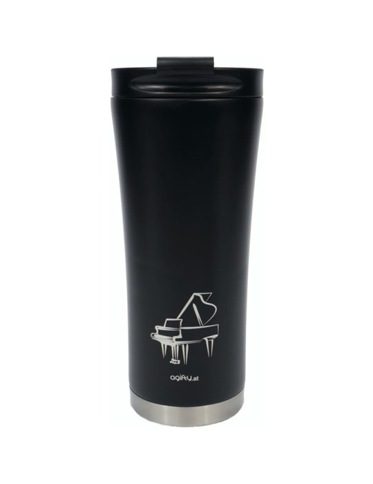 Coffee Termo Mug 500 ml Piano Agifty M-7009 Negro