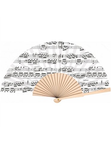 Abanico Partituras Agifty F-2005 Blanco