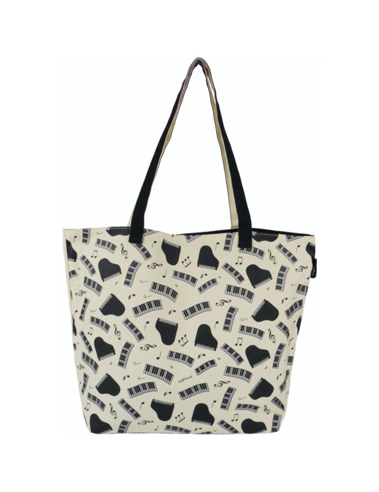 Bolsa Asa Al Hombro Piano y Notas Agifty B-3078