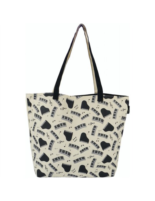 Bolsa Asa Al Hombro Piano y Notas Agifty B-3078