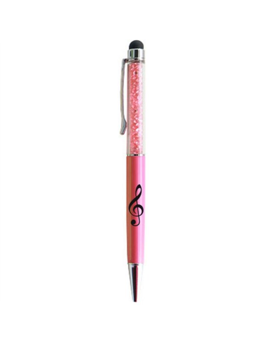Bolígrafo Stylus Clave De Sol Agifty B-2023 Cristal Rosa