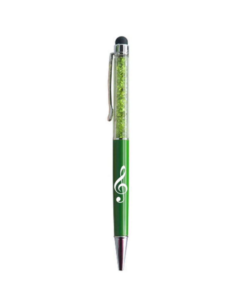 Bolígrafo Stylus Clave De Sol Agifty B-2022 Cristal Verde