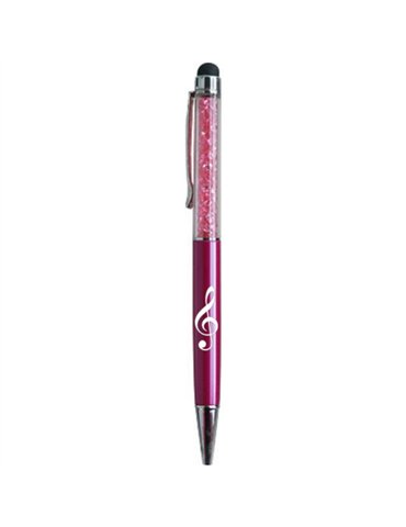 Bolígrafo Stylus Clave De Sol Agifty B-2021 Cristal Magenta