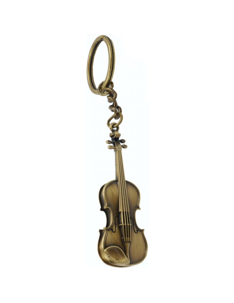 Llavero Violín 3D Agifty K-1071 Brass