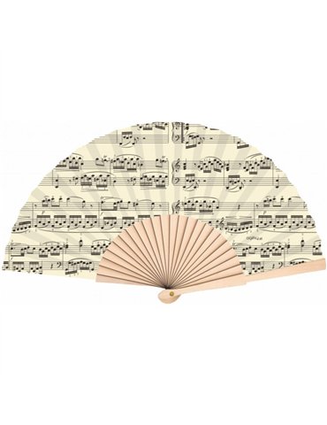 Abanico Partituras Agifty F-2004 Crema