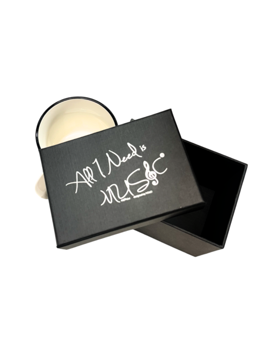 Taza Mug 350 ml. Agifty M-7017 Blanca Guitarras Colores