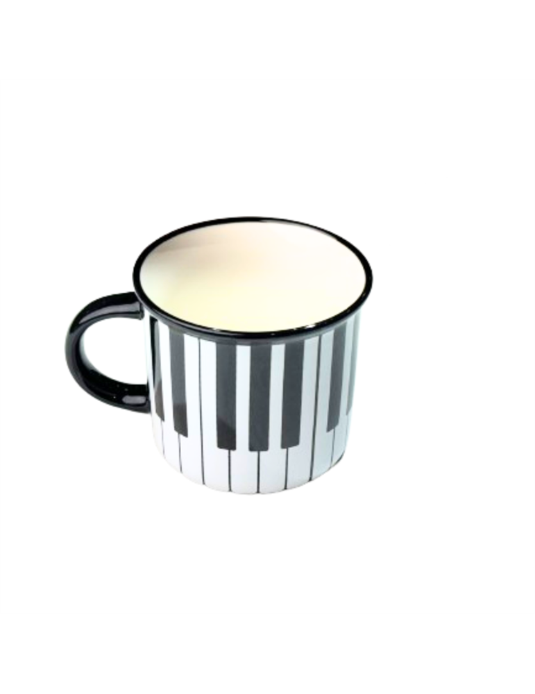 Taza Mug 350 ml. Agifty M-7016 Negra Teclado