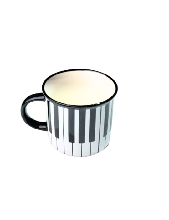 Taza Mug 350 ml. Agifty M-7016 Negra Teclado