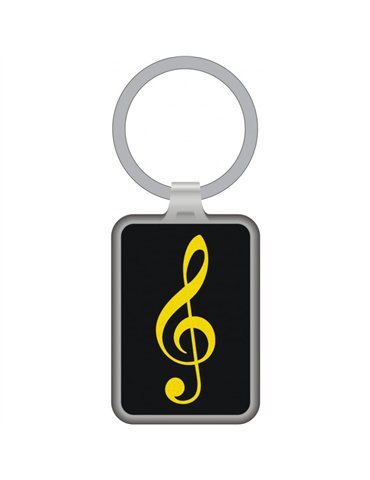 Llavero Clave De Sol Agifty K-1062 Negro