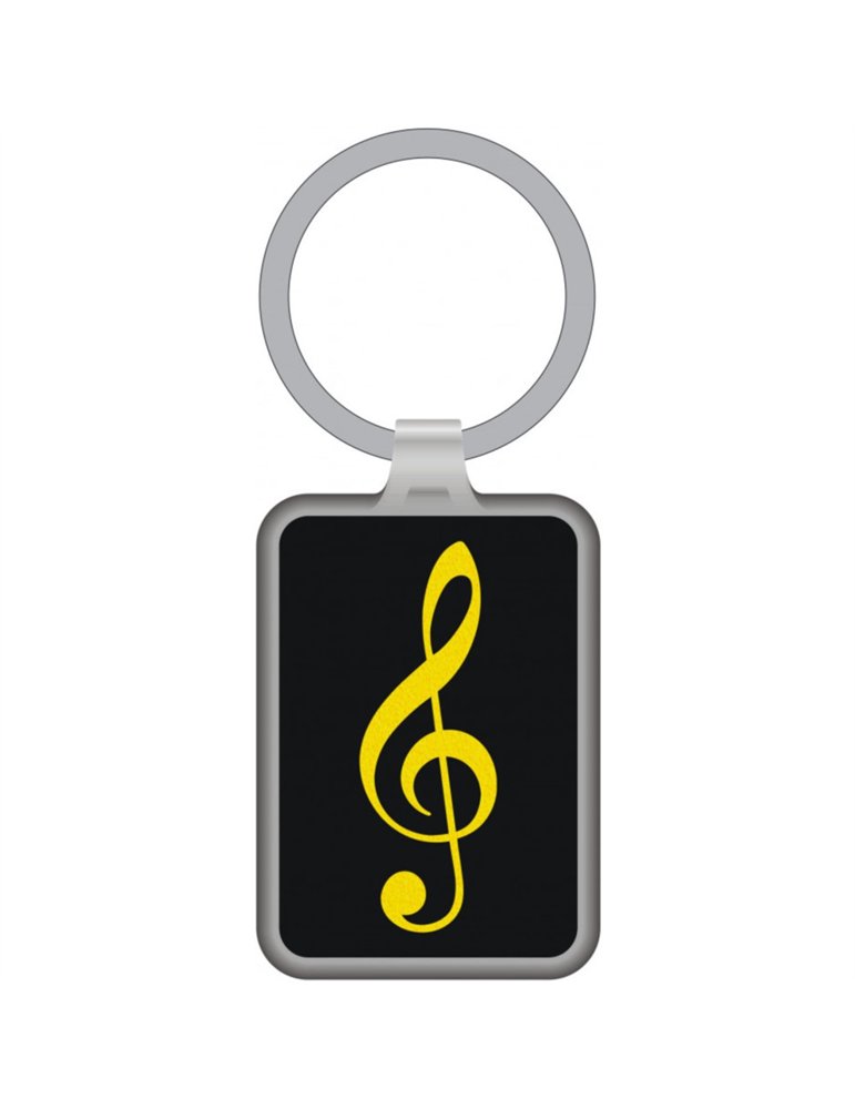 Llavero Clave De Sol Agifty K-1062 Negro