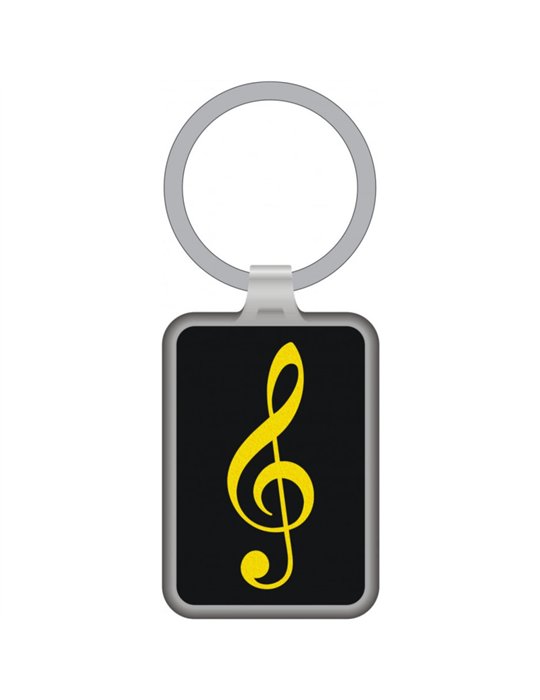 Llavero Clave De Sol Agifty K-1062 Negro