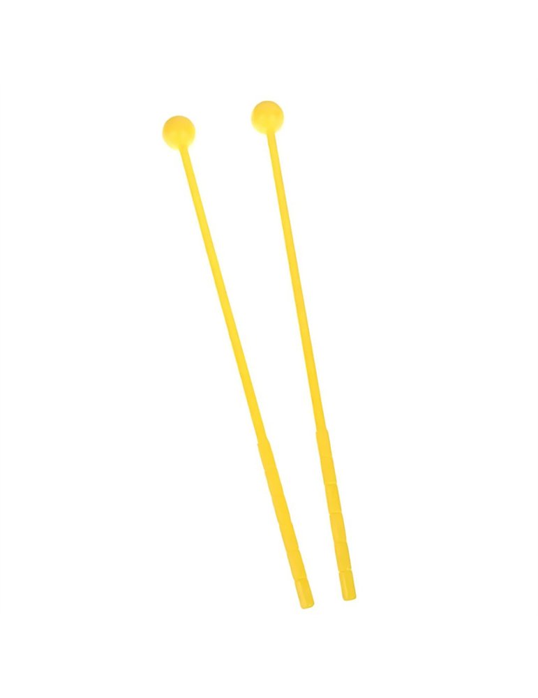 Par Mazas Carrillón Angel AML-25 Bola Plástico Amarillo