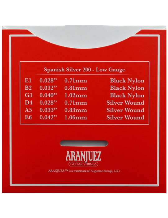 Juego Cuerdas Guitarra Clasica Aranjuez Spanish Silver 200