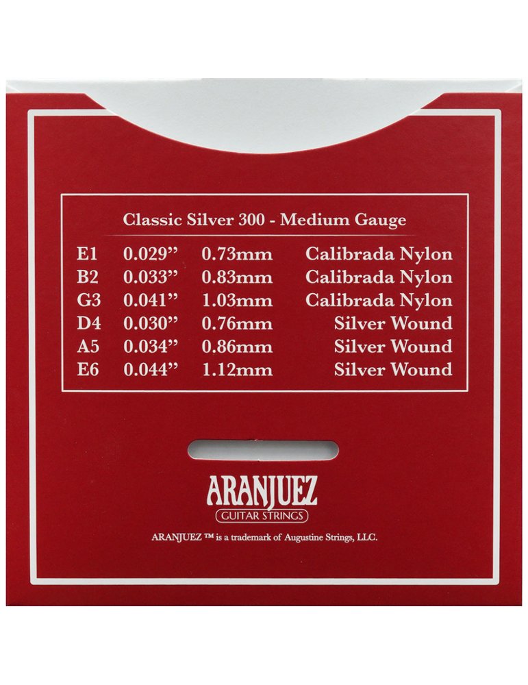Juego Cuerdas Guitarra Clasica Aranjuez Classic Silver 300