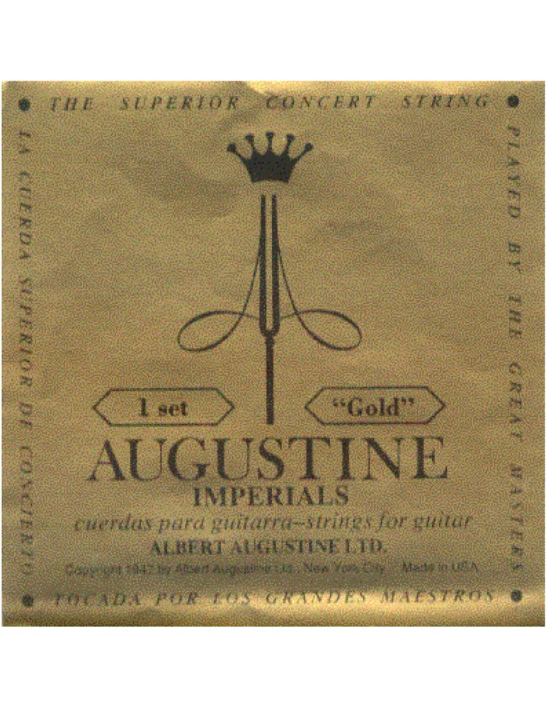 Juego Cuerdas Guitarra Clásica Augustine Imperial Oro