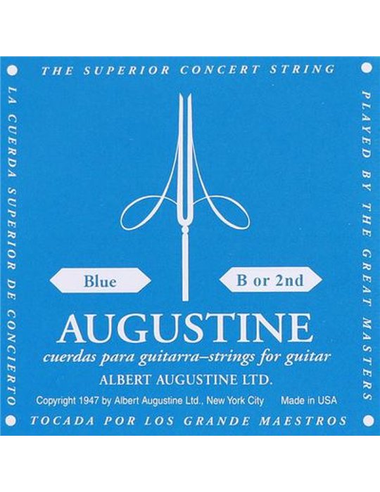 Cuerda 2ª Guitarra Clásica Augustine Azul