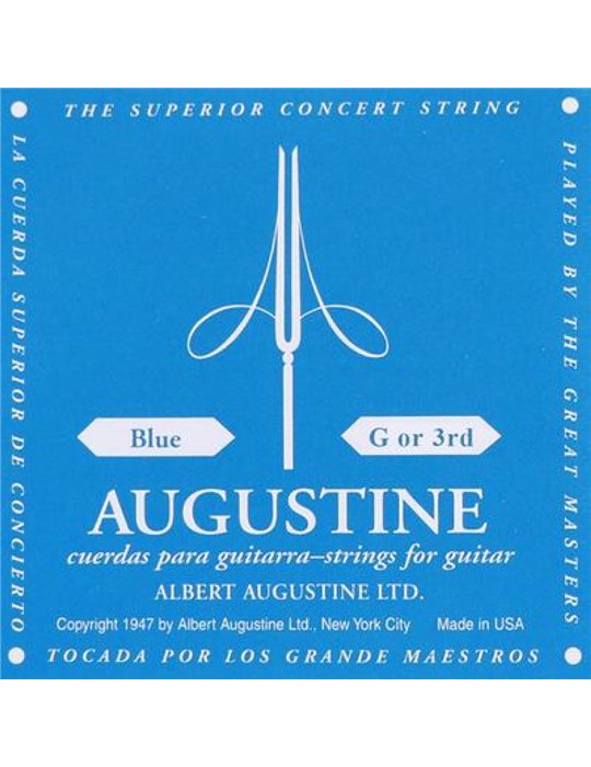 Cuerda 3ª Guitarra Clásica Augustine Azul