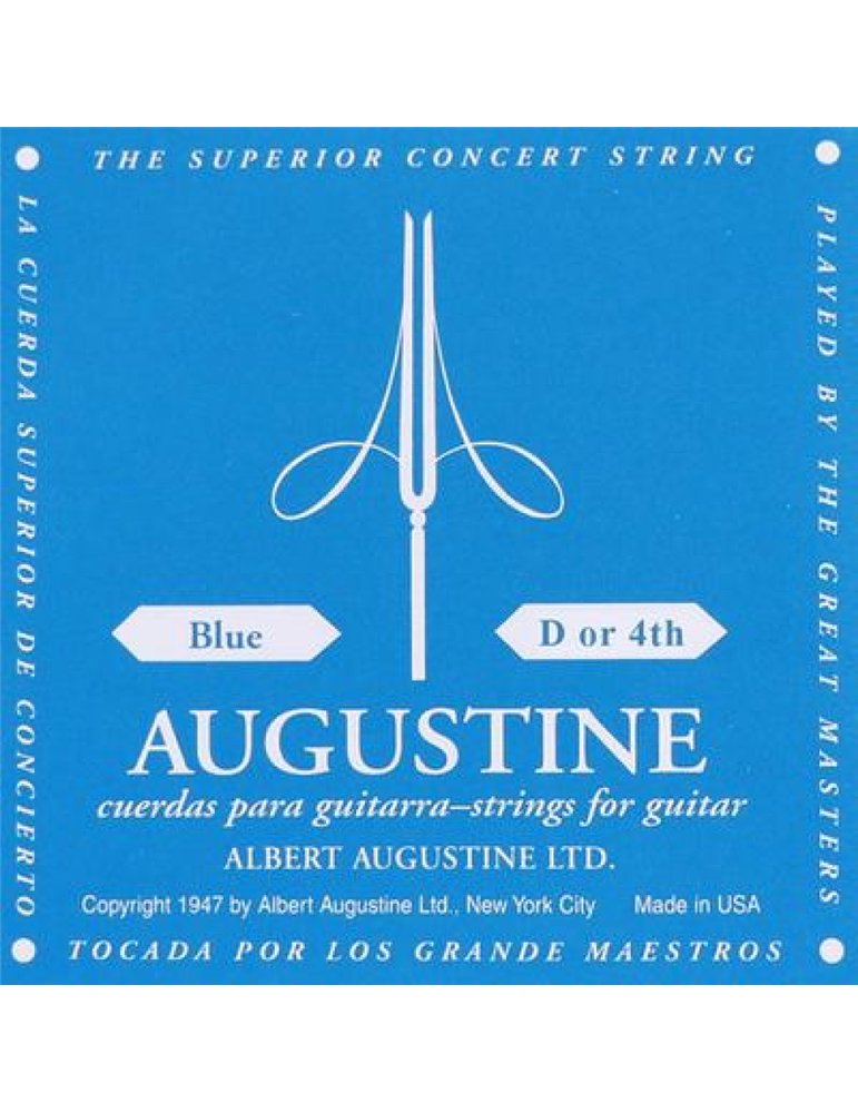 Cuerda 4ª Guitarra Clásica Augustine Azul