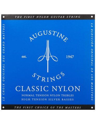 Juego Cuerdas Guitarra Clásica Augustine Azul