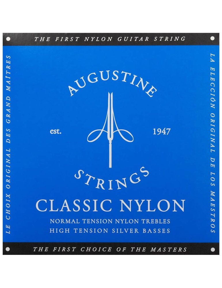 Juego Cuerdas Guitarra Clásica Augustine Azul