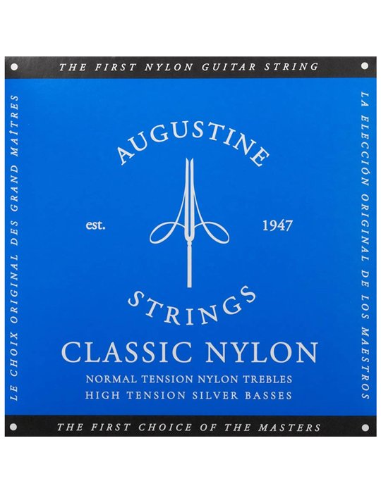 Juego Cuerdas Guitarra Clásica Augustine Azul