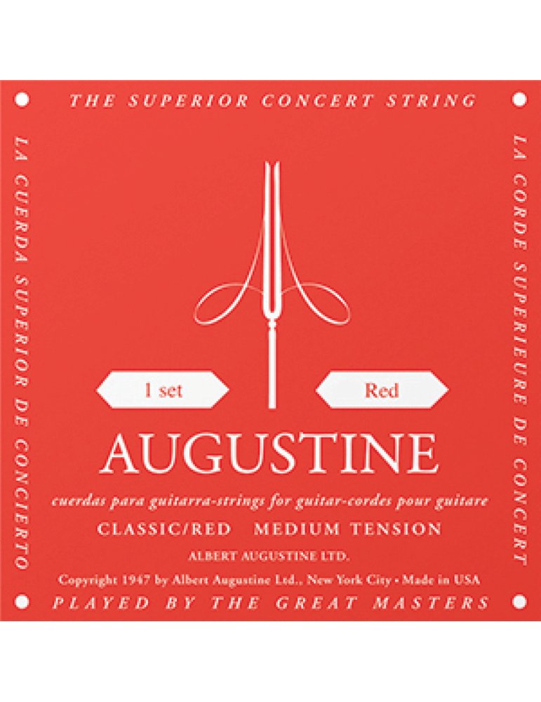 Cuerda 4ª Guitarra Clásica Augustine Roja
