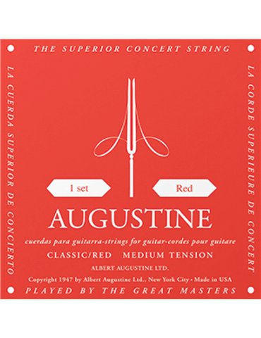 Cuerda 5ª Guitarra Clásica Augustine Roja