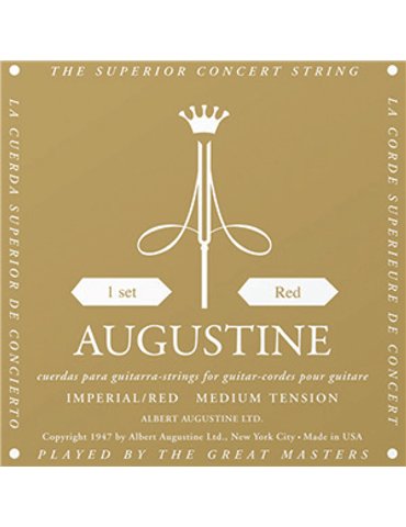 Juego Cuerdas Guitarra Clásica Augustine Imperial Roja