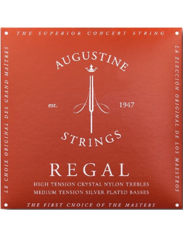 Juego Cuerdas Guitarra Clásica Augustine Regals Roja