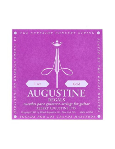 Juego Cuerdas Guitarra Clásica Augustine Regals Gold -Oro-
