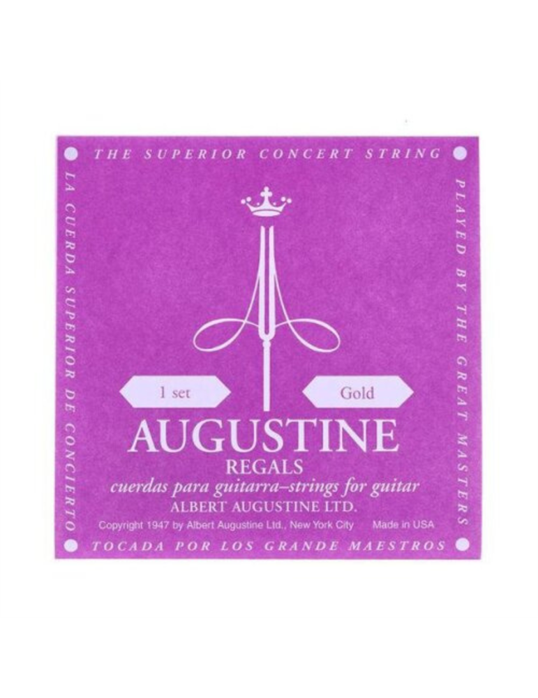 Juego Cuerdas Guitarra Clásica Augustine Regals Gold -Oro-