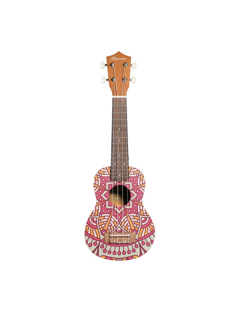 Ukelele Soprano Bamboo B1E-PM Pink Mandala