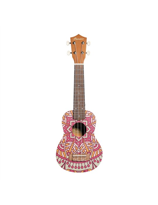 Ukelele Soprano Bamboo B1E-PM Pink Mandala