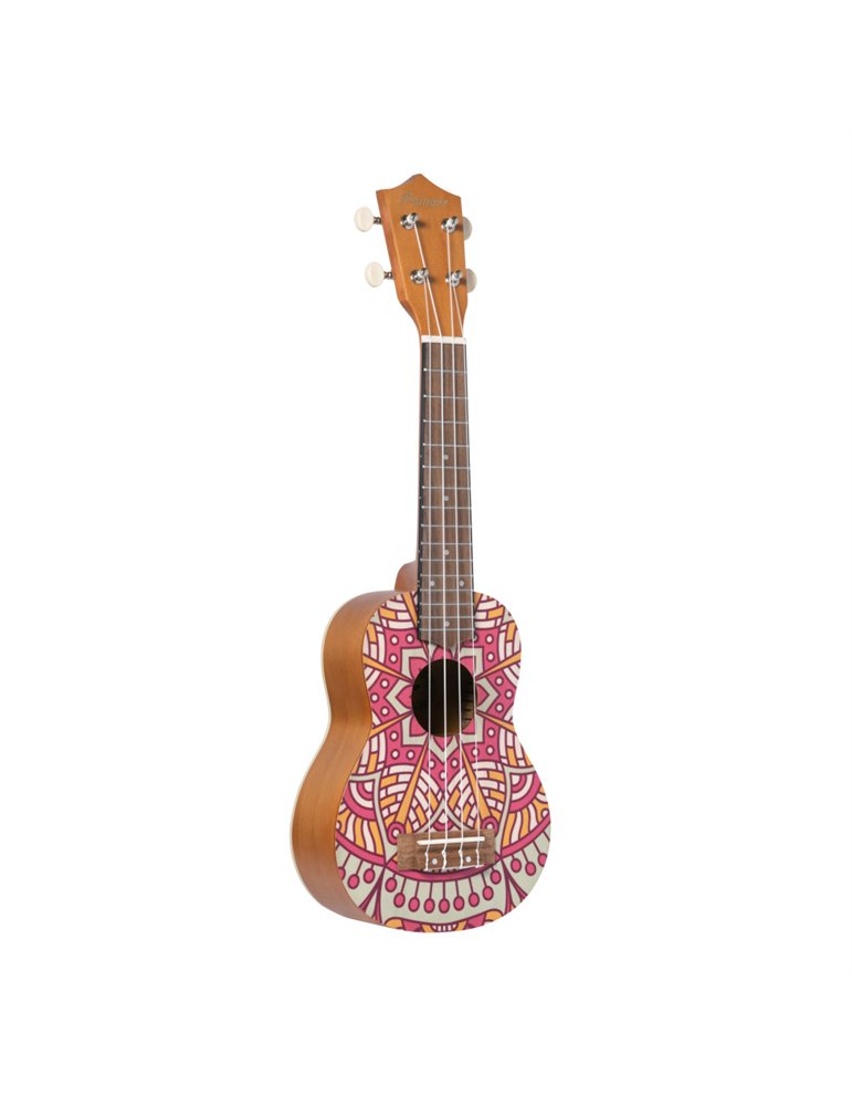 Ukelele Soprano Bamboo B1E-PM Pink Mandala