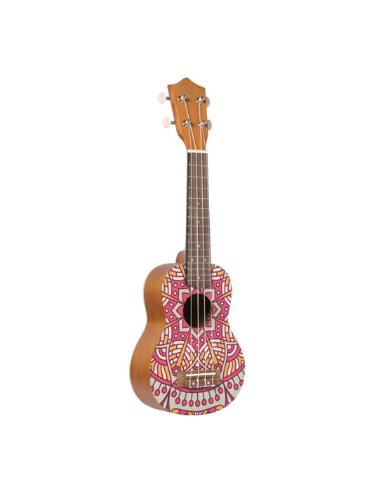 Ukelele Soprano Bamboo B1E-PM Pink Mandala