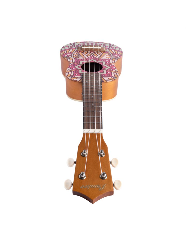 Ukelele Soprano Bamboo B1E-PM Pink Mandala