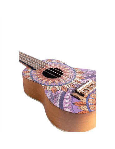 Ukelele Soprano Bamboo B1E-PF Purple Forest 2