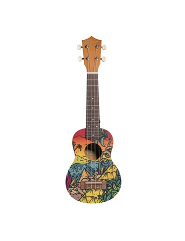 Ukelele Soprano Bamboo B1E-HC Hot Caribe