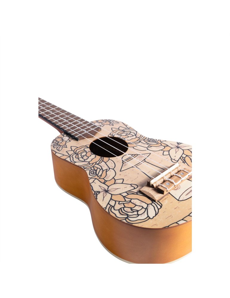 Ukelele Soprano Bamboo B1E-TE Terra