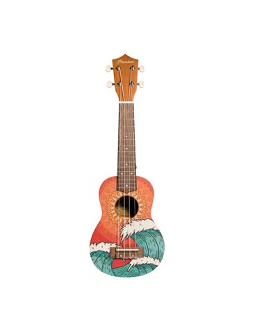 Ukelele Soprano Bamboo B1E-OW Orange Wave