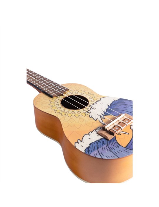 Ukelele Soprano Bamboo B1E-WV Wave
