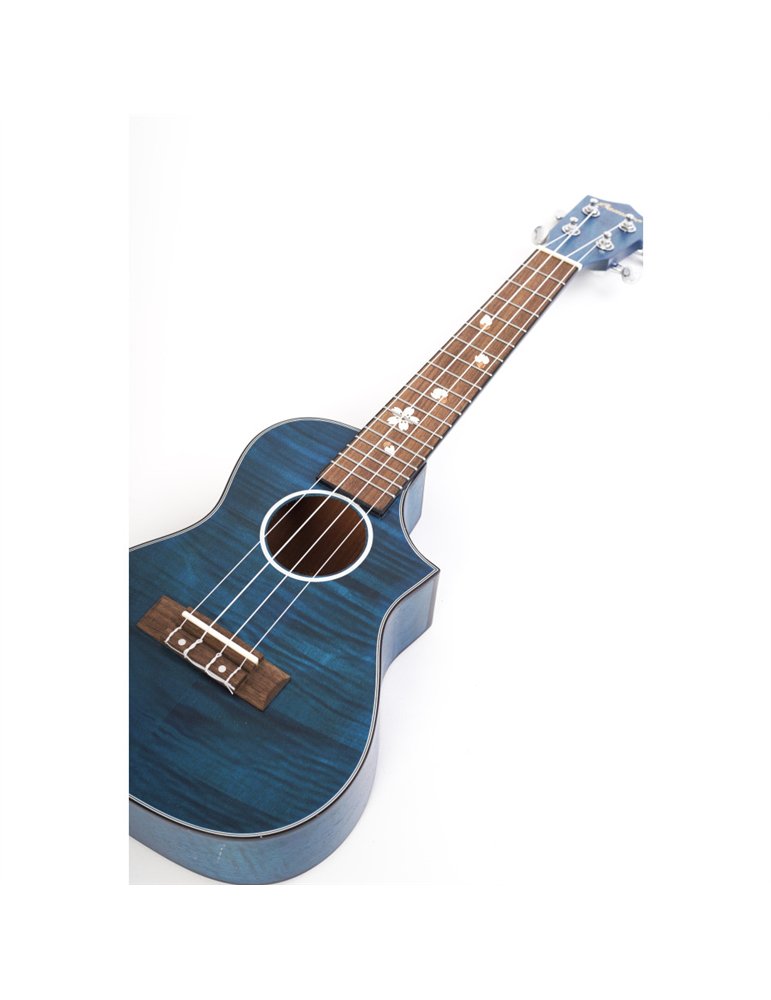 Ukelele Concert Bamboo BU23-BL Tiger Okume