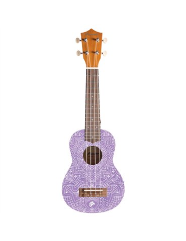 Ukelele Soprano Bamboo B1E-WN Crown Mandala