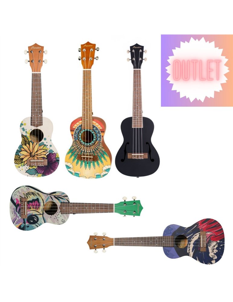 Pack Liquidación 5 Ukeleles Bamboo 30%